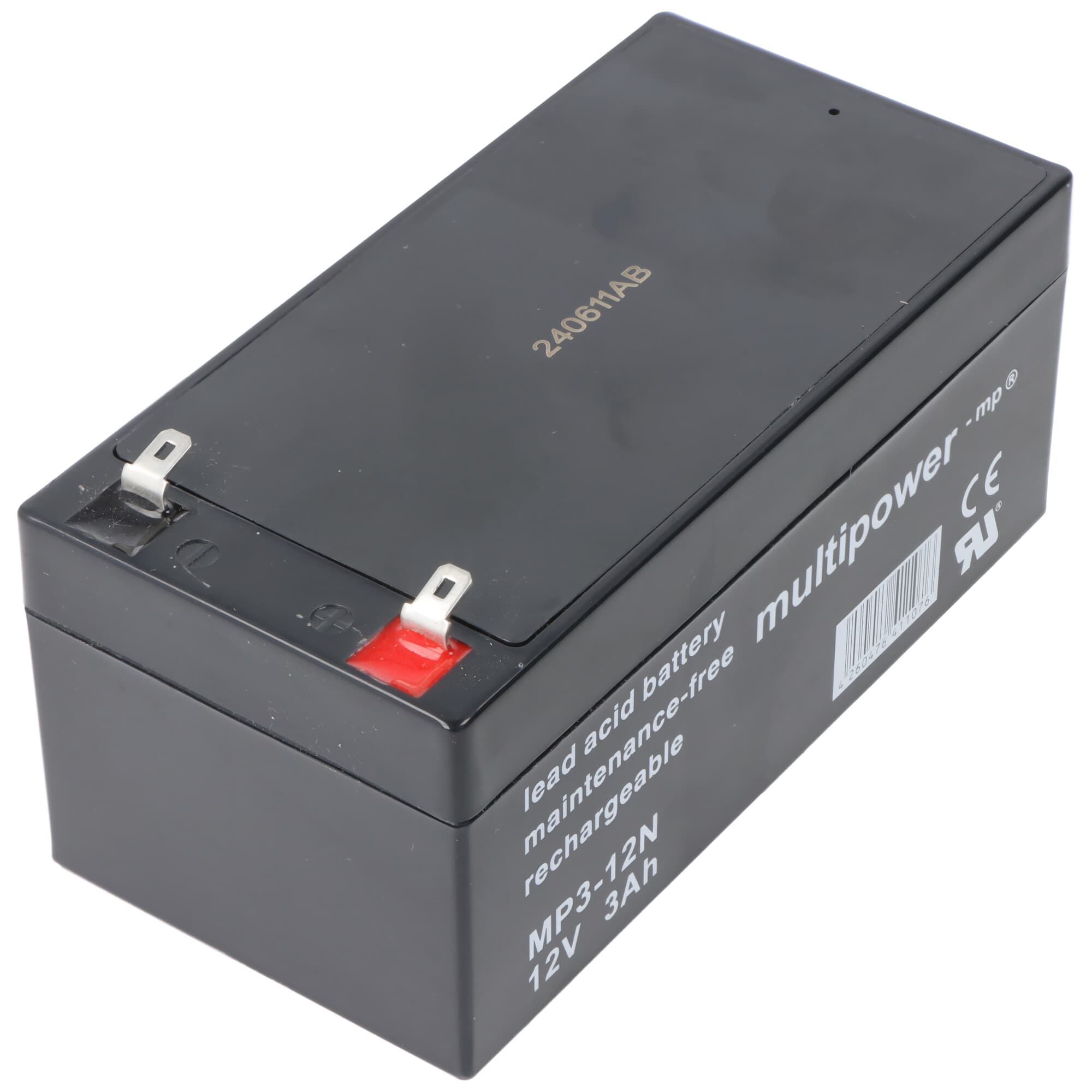 Batterie d'alimentation AGM Multipower MP3-12N 12V 3Ah