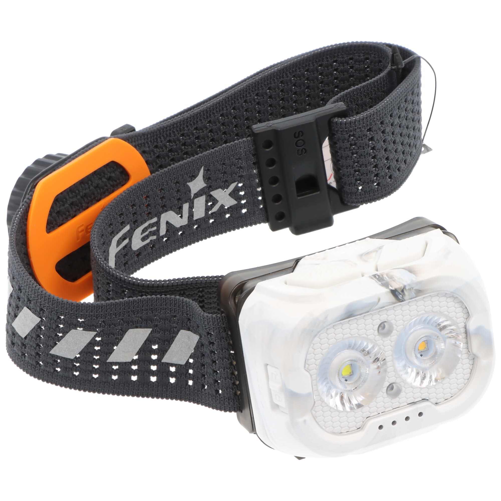 Lampe frontale LED Fenix HL18R-T V2.0, trois sources lumineuses, max. 800 lumens, interrupteur à verrouillage coulissant, blanc