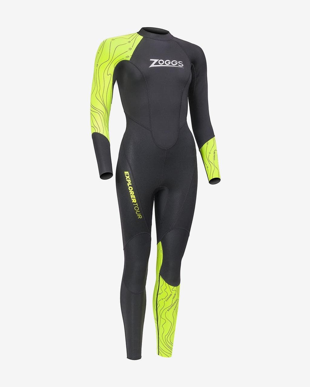 Combinaison en néoprène Zoggs Explorer Tour FS noir jaune femme - XS