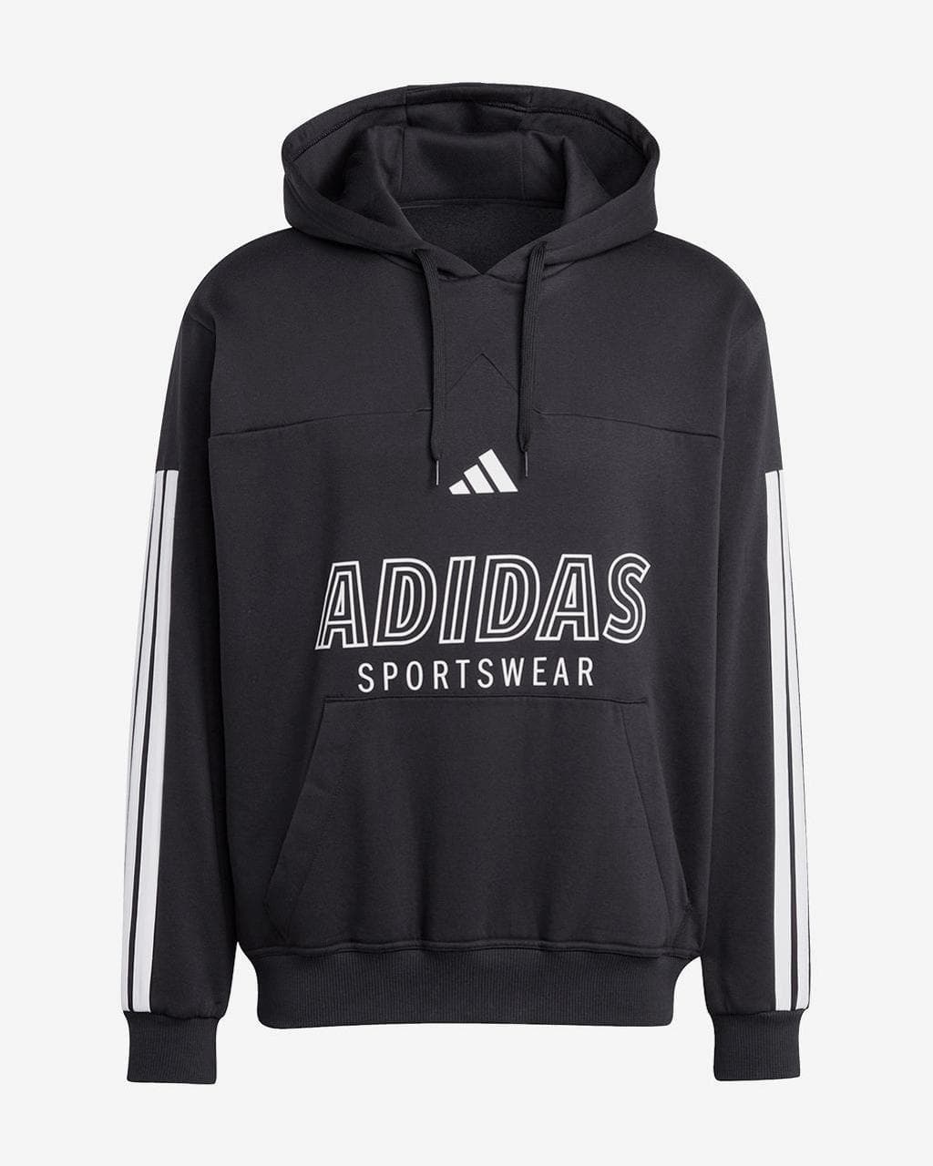 Sweat à capuche adidas House of Tiro Fleece noir blanc - XS