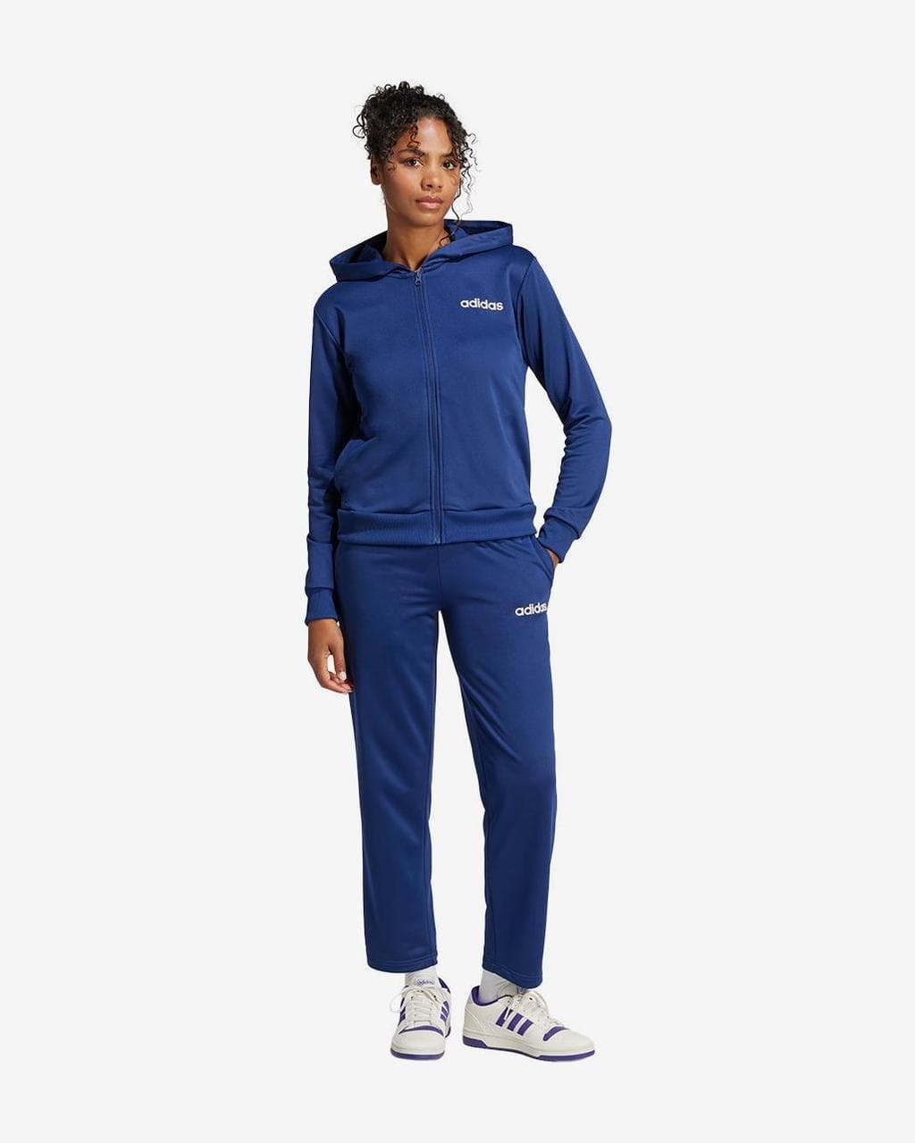 Survêtement adidas Essentials Linear bleu marine femme - S