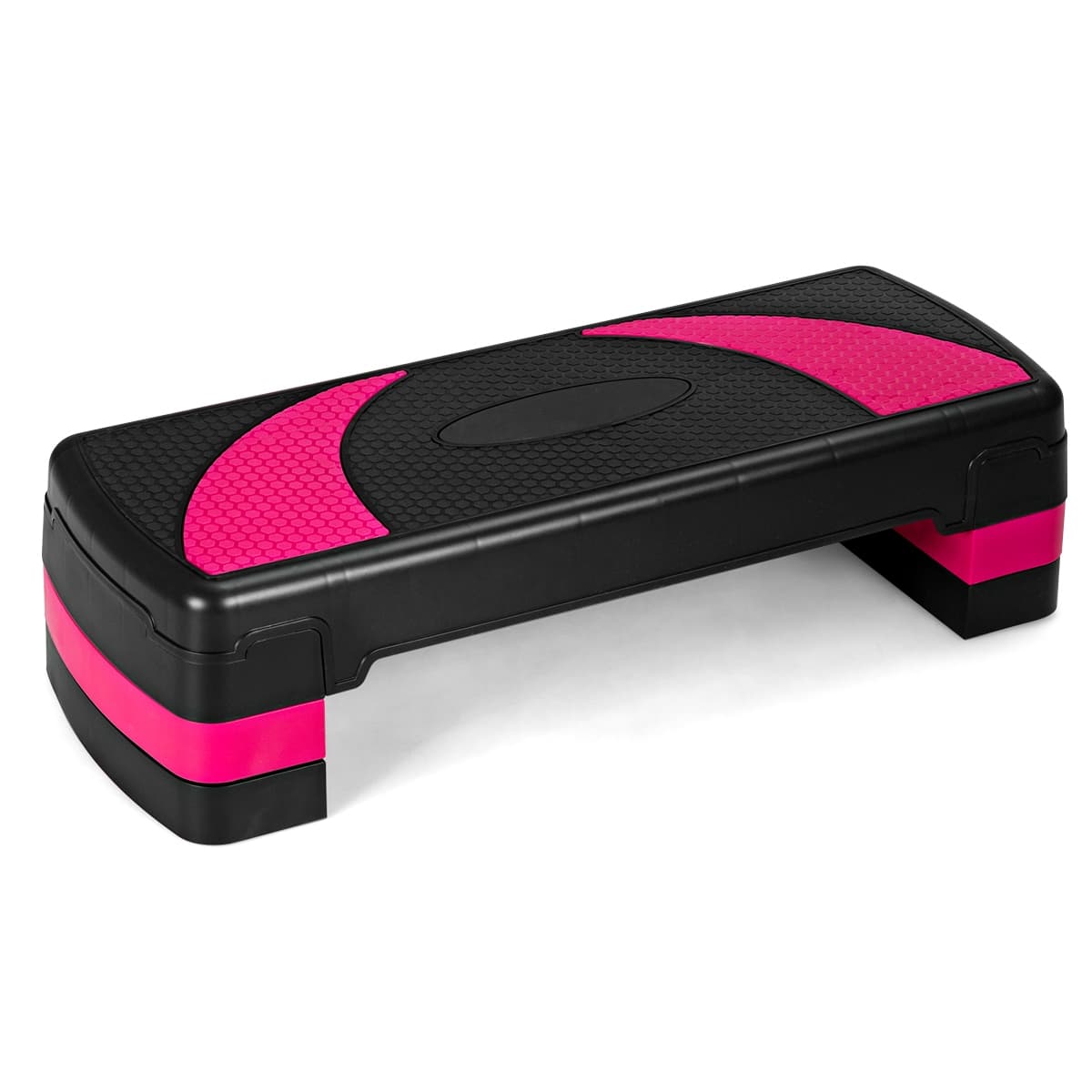 CostwayStepper d'Aérobic Hauteur Réglable 3 Niveaux 10/15/20CM Surface Antidérapant Charge 250KG